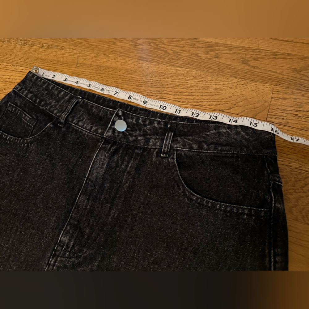 Black Denim Maxi Skirt - Picture 5 of 9